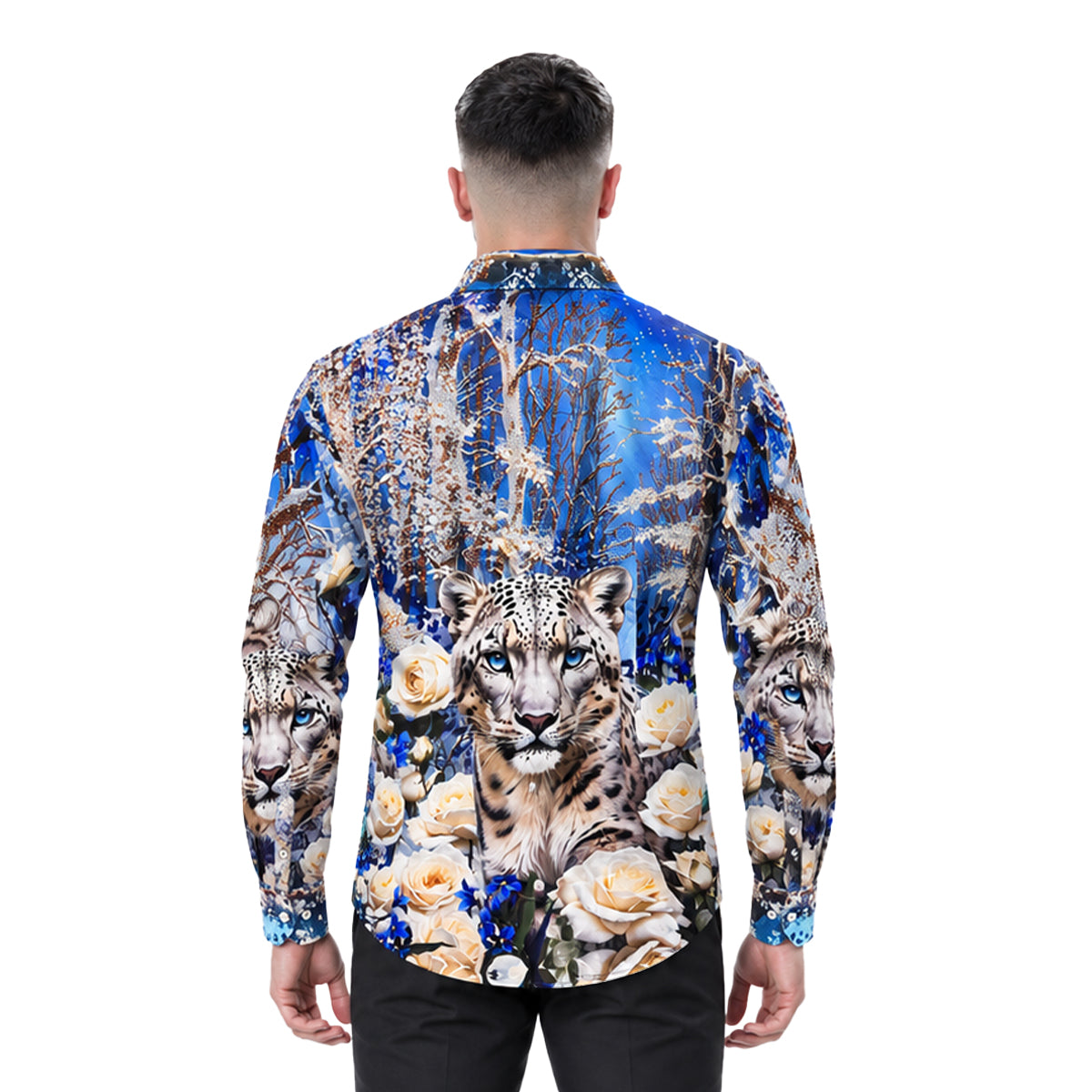 CAMISA BARABAS MANGA LARGA BLACK 6SPR04BLUECORAL