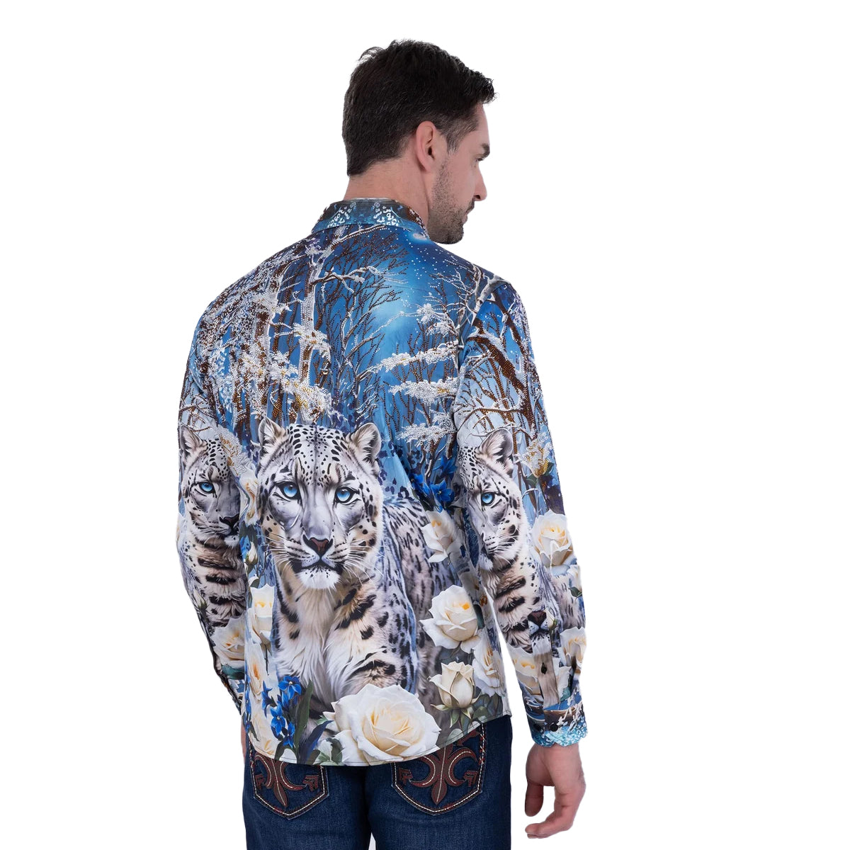 CAMISA BARABAS MANGA LARGA BLACK 6SPR04BLUECORAL