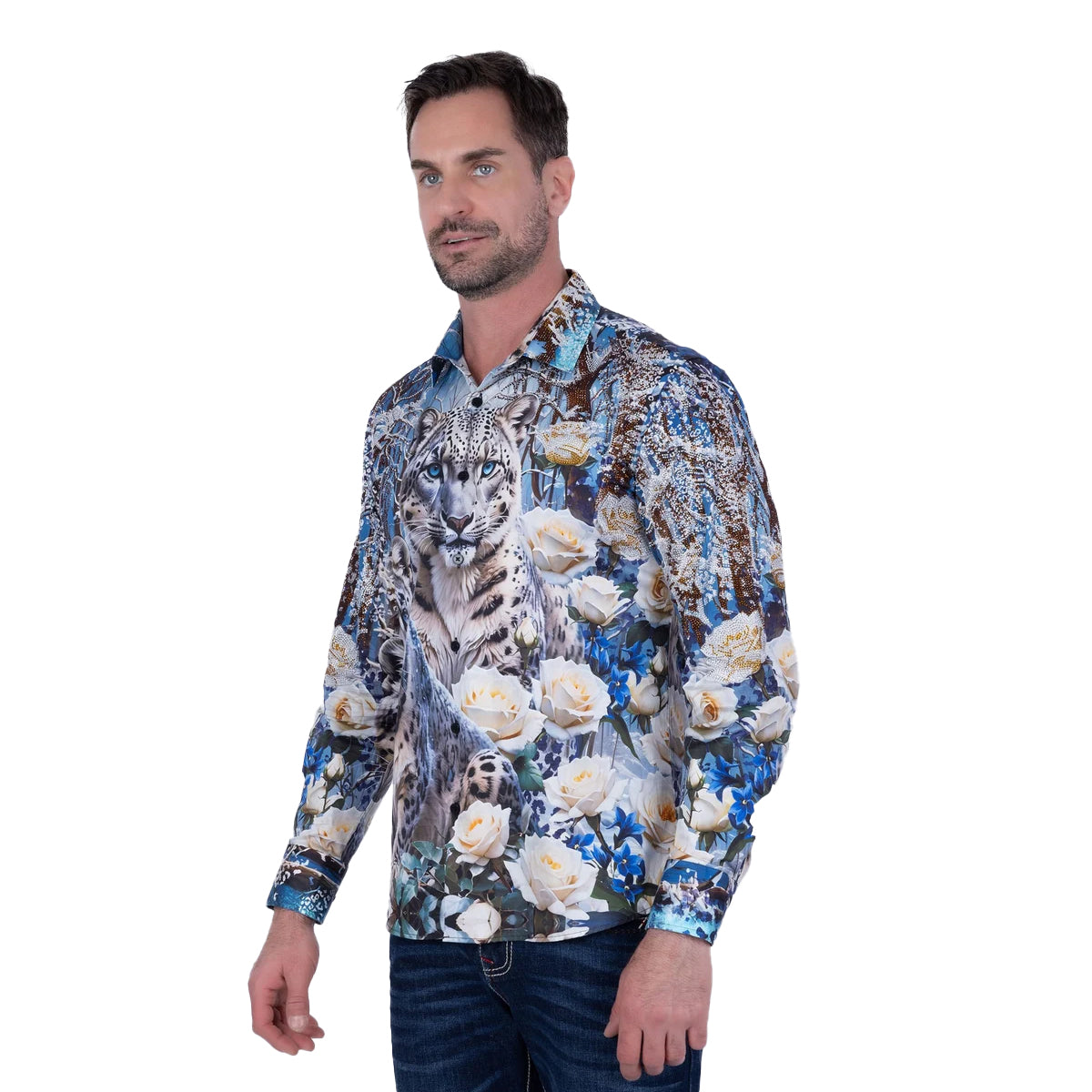 CAMISA BARABAS MANGA LARGA BLACK 6SPR04BLUECORAL