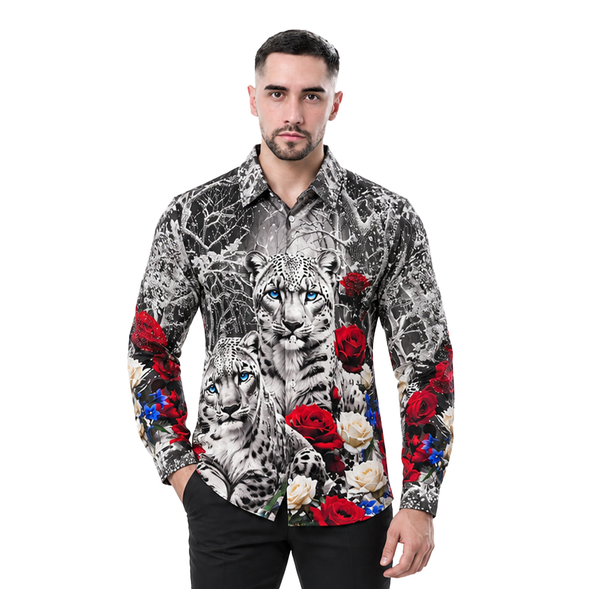 CAMISA BARABAS MANGA LARGA 6SPR04POPPYRED