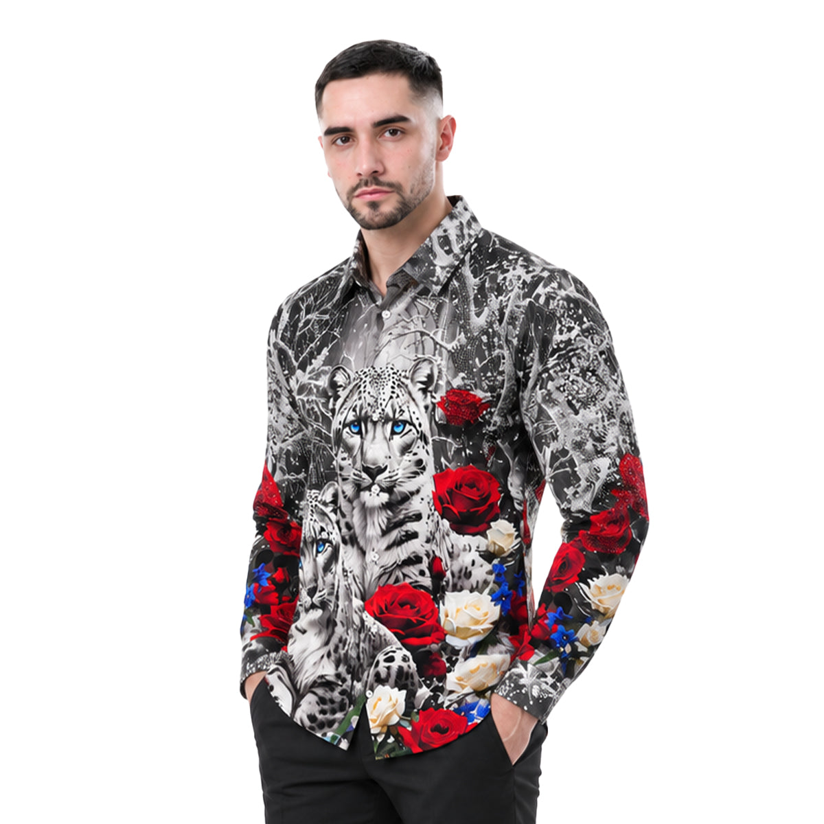 CAMISA BARABAS MANGA LARGA 6SPR04POPPYRED