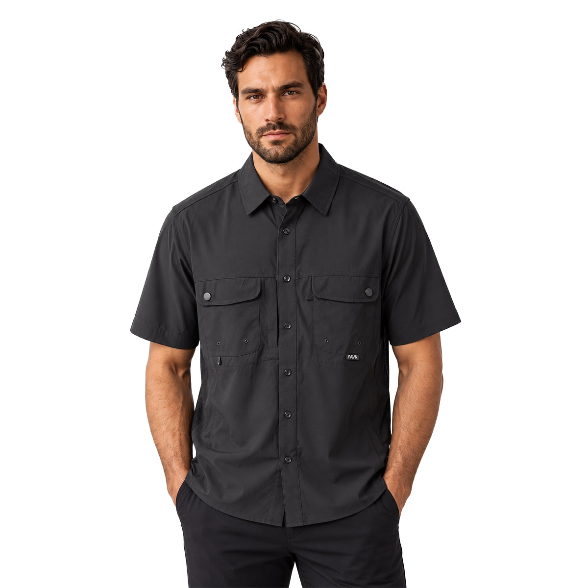 CAMISA PAVINI MANGA CORTA BLACK FS1520R15