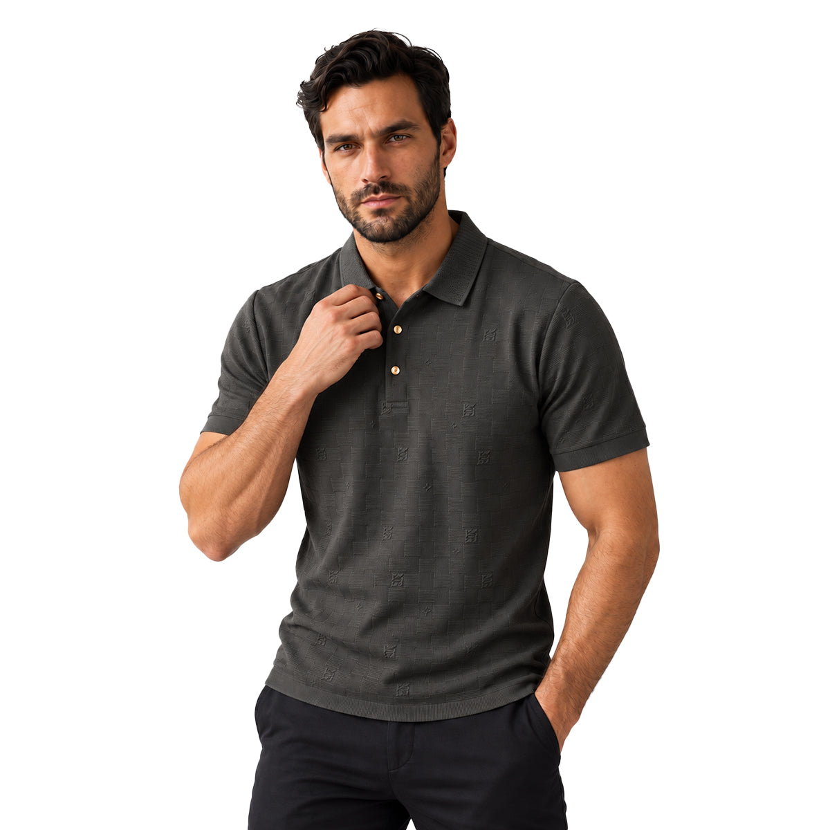 CAMISA BAROCCO MANGA CORTA PS817ARMYBAROCCO