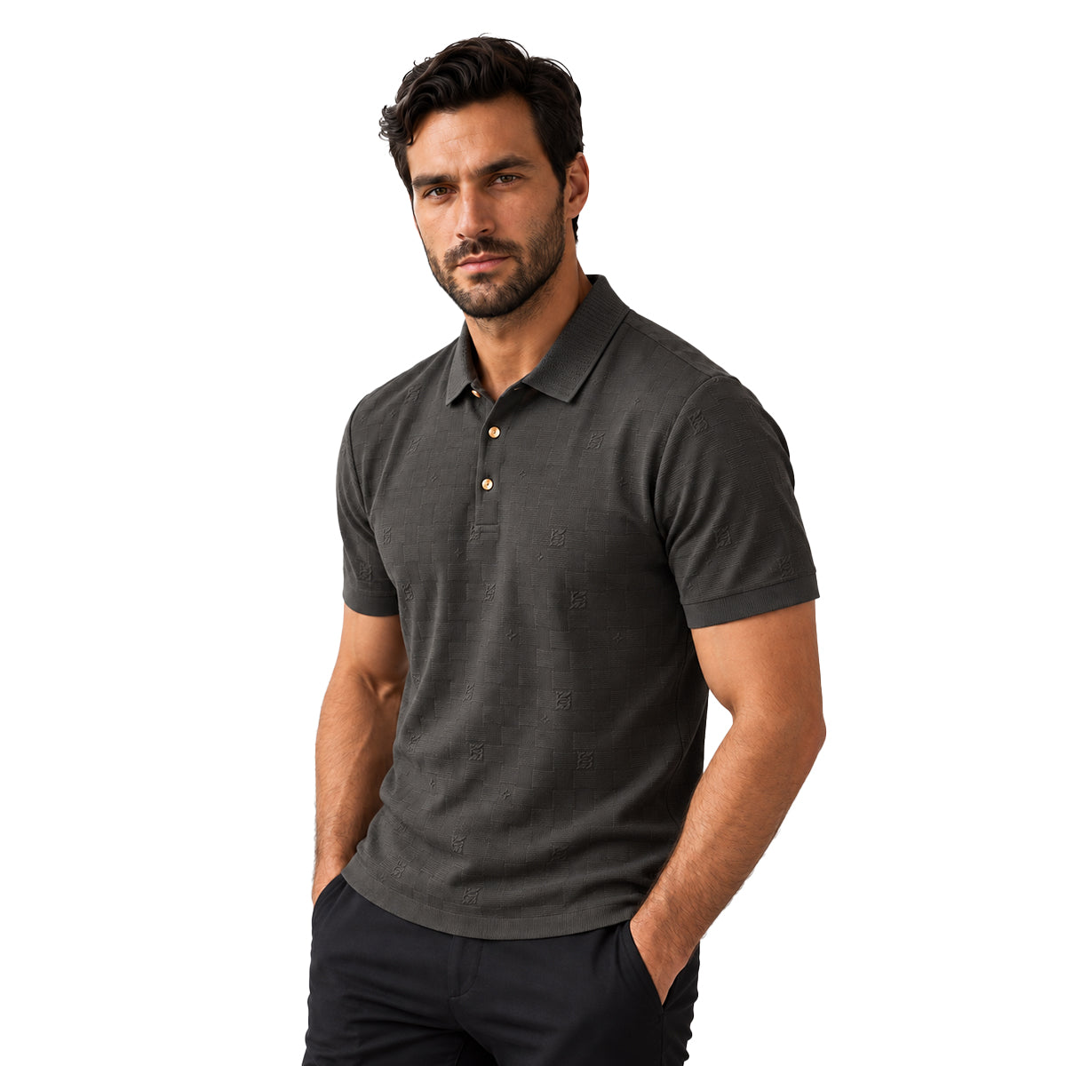 CAMISA BAROCCO MANGA CORTA PS817ARMYBAROCCO
