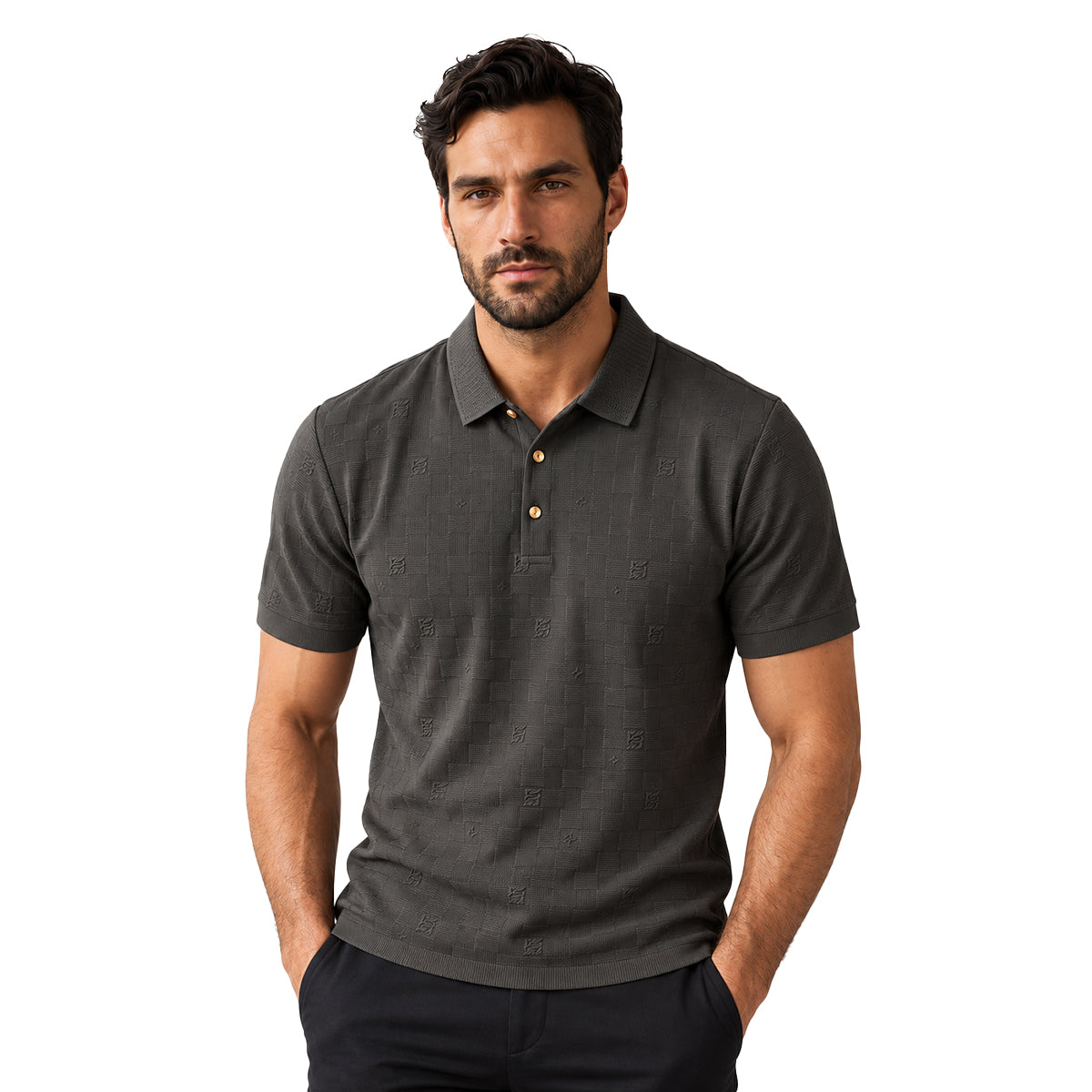 CAMISA BAROCCO MANGA CORTA PS817ARMYBAROCCO