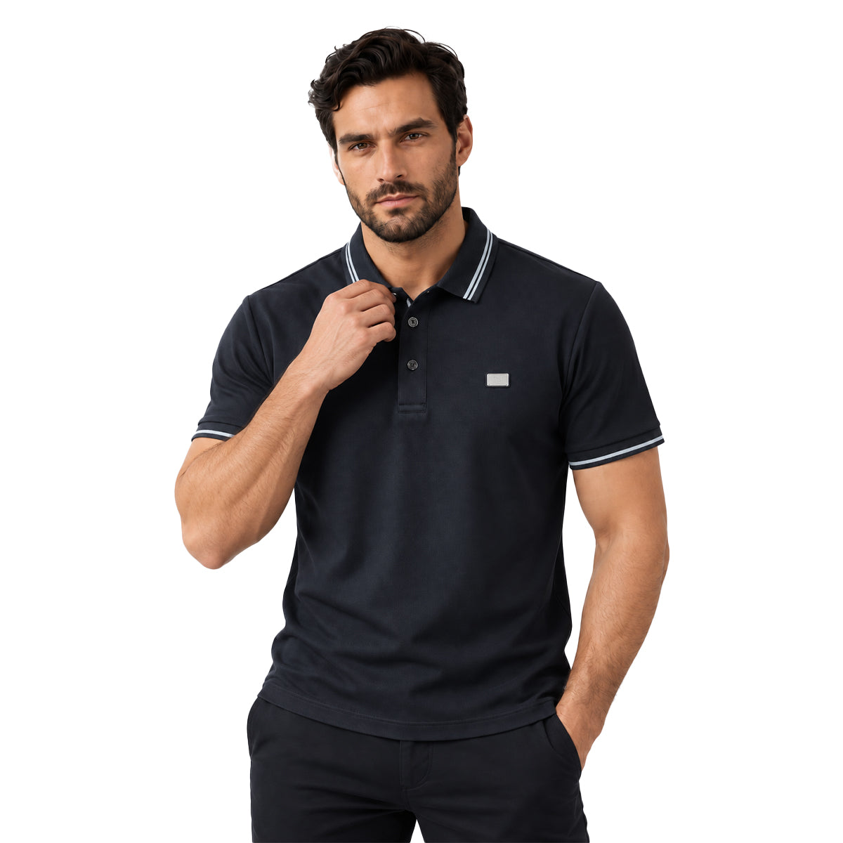 PLAYERA PAVINI BLACK P26065BLACK