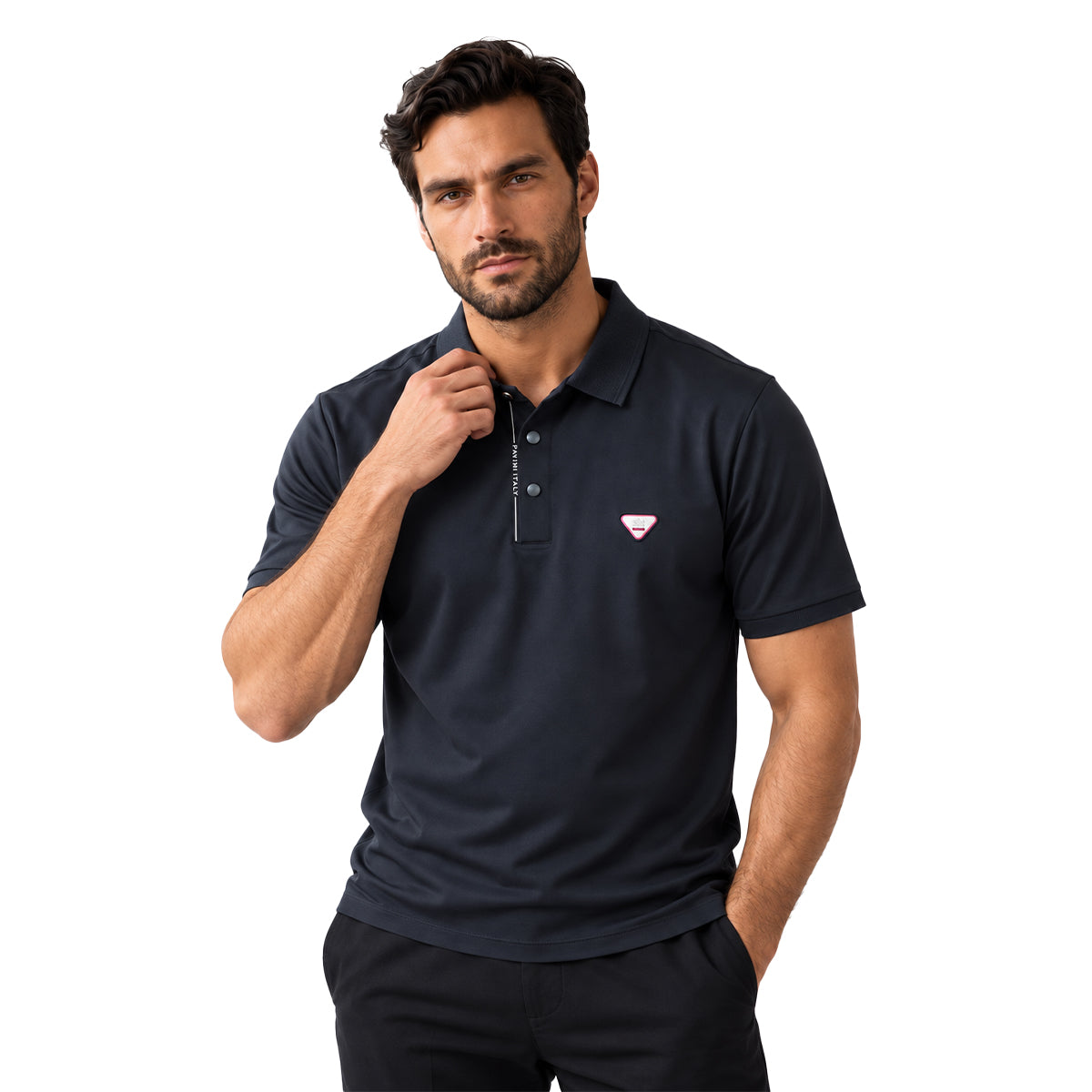 PLAYERA PAVINI BLACK P26057BLACK