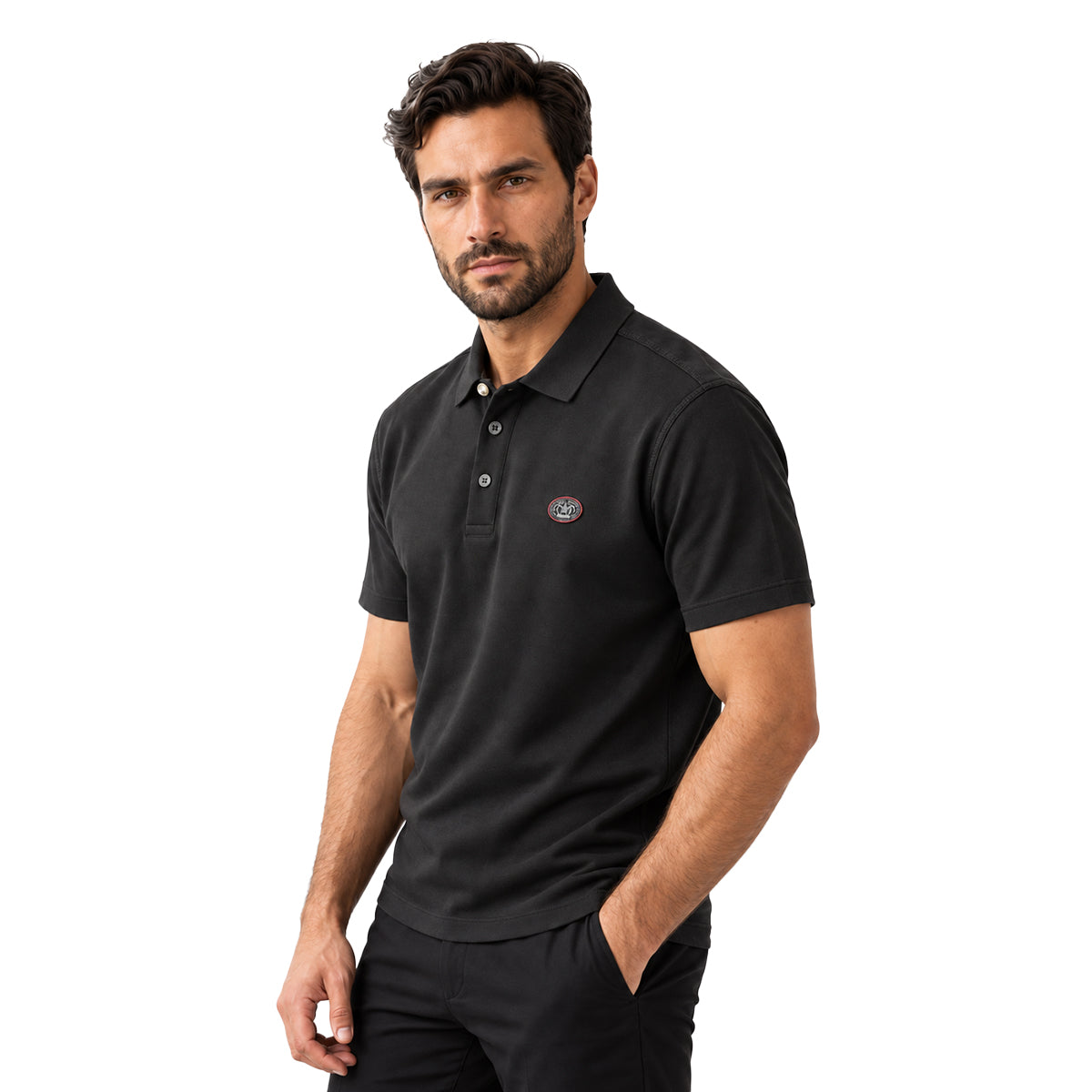 PLAYERA PAVINI BLACK P26084BLACK1