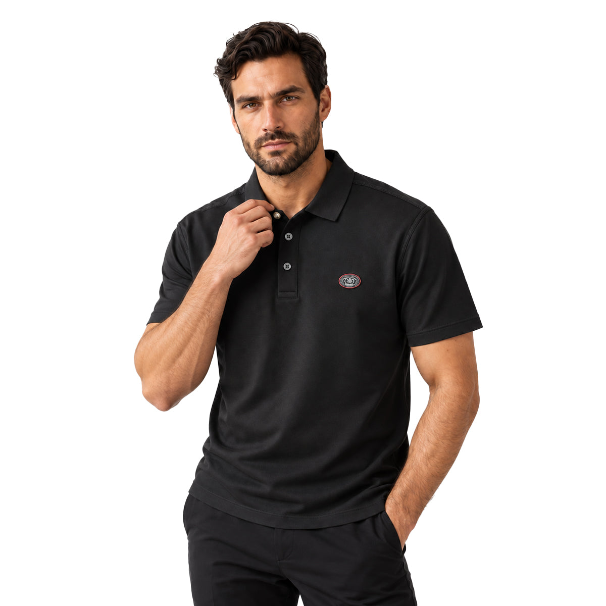 PLAYERA PAVINI BLACK P26084BLACK1
