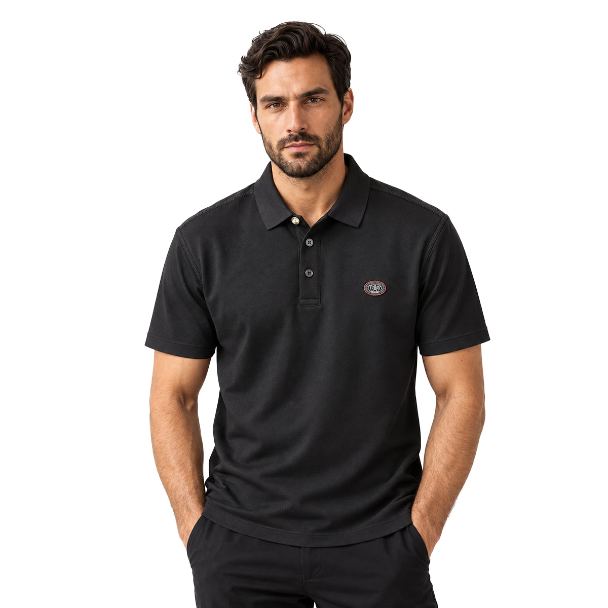 PLAYERA PAVINI BLACK P26084BLACK1