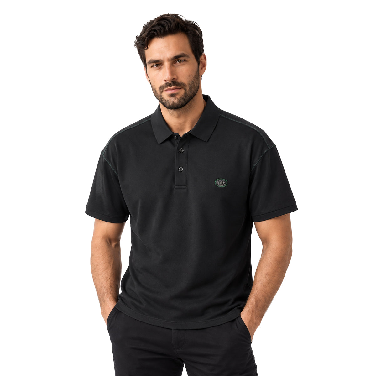 PLAYERA PAVINI BLACK P26084BLACK3