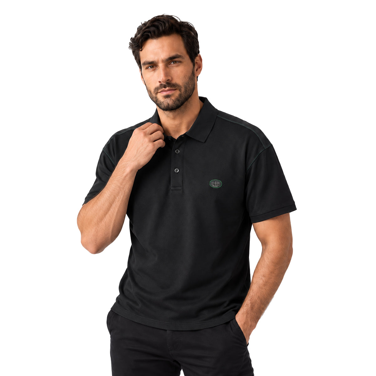 PLAYERA PAVINI BLACK P26084BLACK3