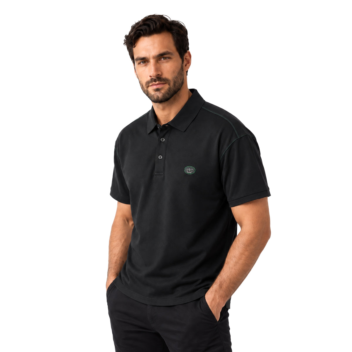 PLAYERA PAVINI BLACK P26084BLACK3