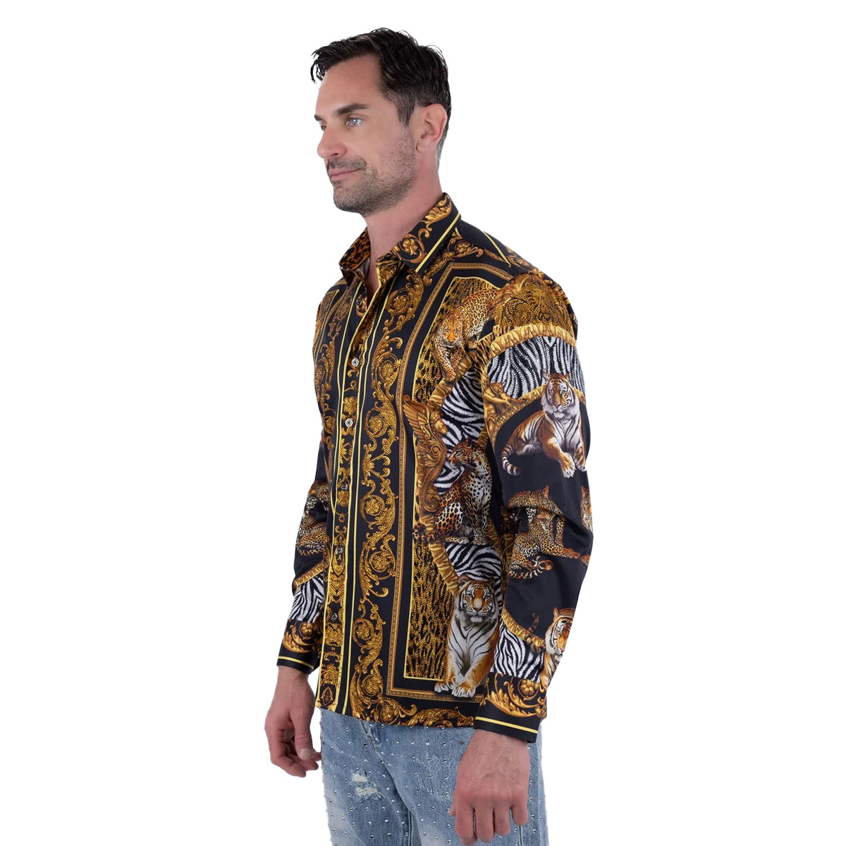 CAMISA BARABAS MANGA LARGA 6SPR14BLACKGOLD