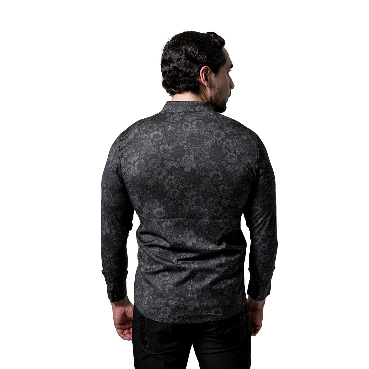 CAMISA MANGA LARGA BAROCCO BLACK B411BLACK