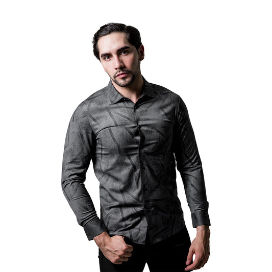 CAMISA MANGA LARGA BAROCCO NAVY B412NAVY