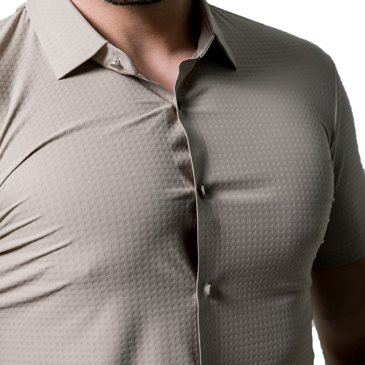 CAMISA MANGA CORTA BAROCCO KHAKI BSS915KHAKI