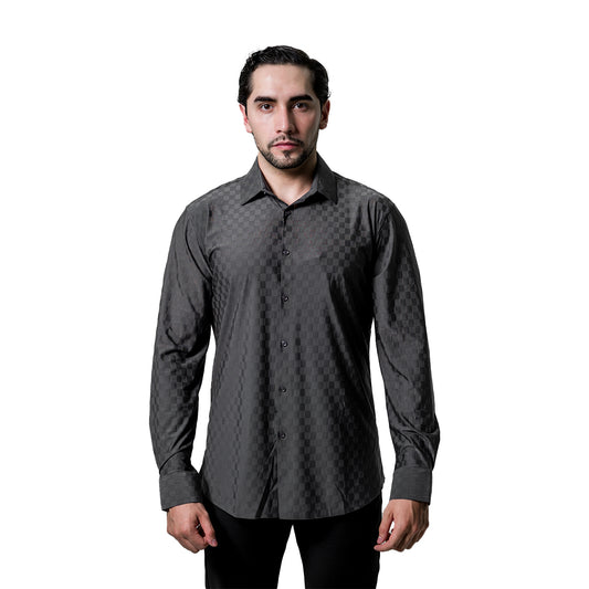 CAMISA MANGA LARGA LE BARON ELS923GREY