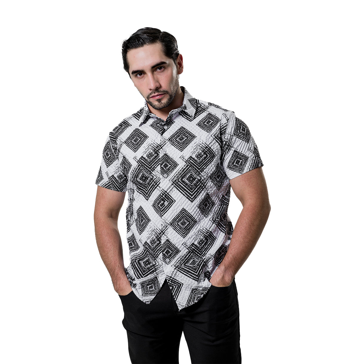 CAMISA MANGA CORTA LE BARON WHITE ESS926WHITE