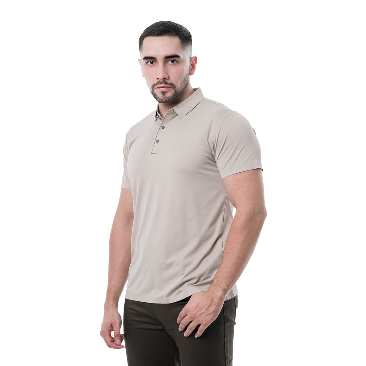 PLAYERA COLLORS COUTUR BEIGE POLO25BEIGE