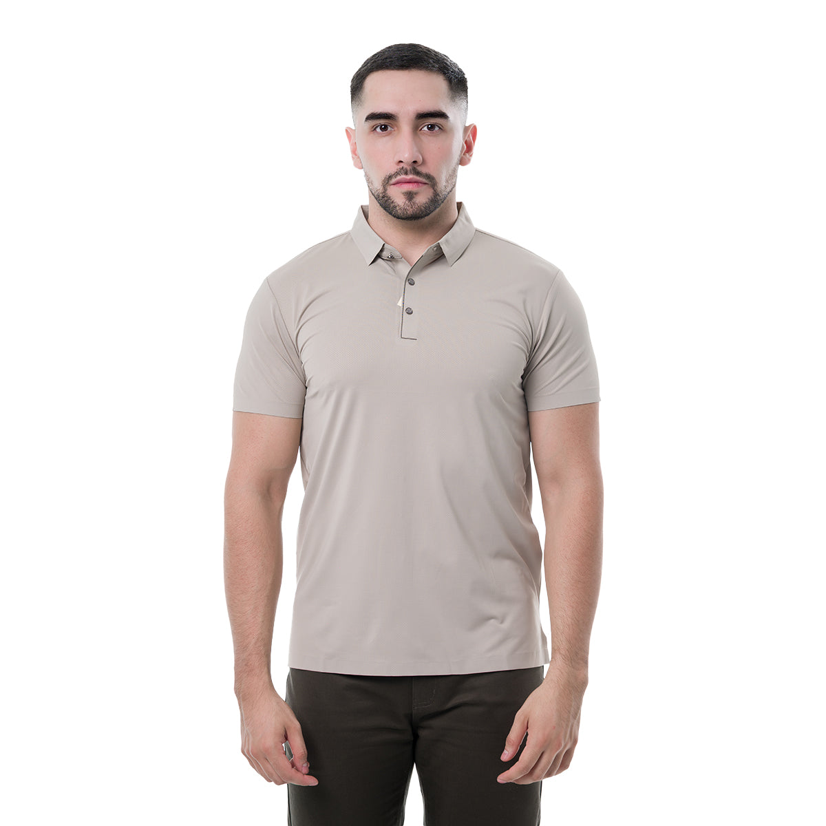 PLAYERA COLLORS COUTUR BEIGE POLO25BEIGE