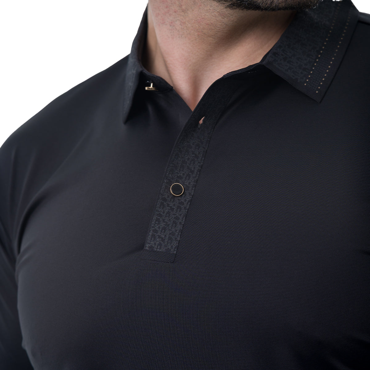 PLAYERA BLACK MODERNO MJFP912BLACK