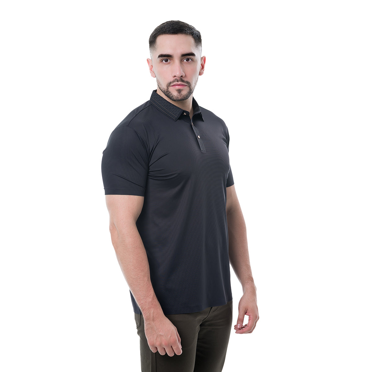 PLAYERA BLACK MODERNO MJFP912BLACK