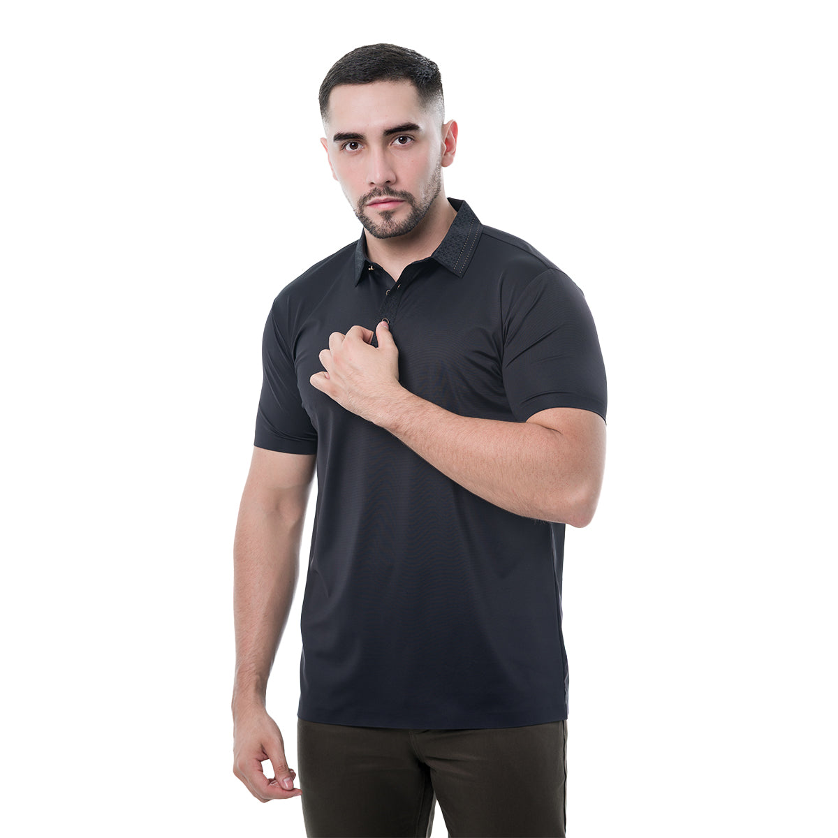 PLAYERA BLACK MODERNO MJFP912BLACK