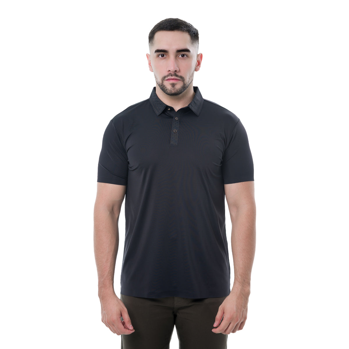 PLAYERA BLACK MODERNO MJFP912BLACK