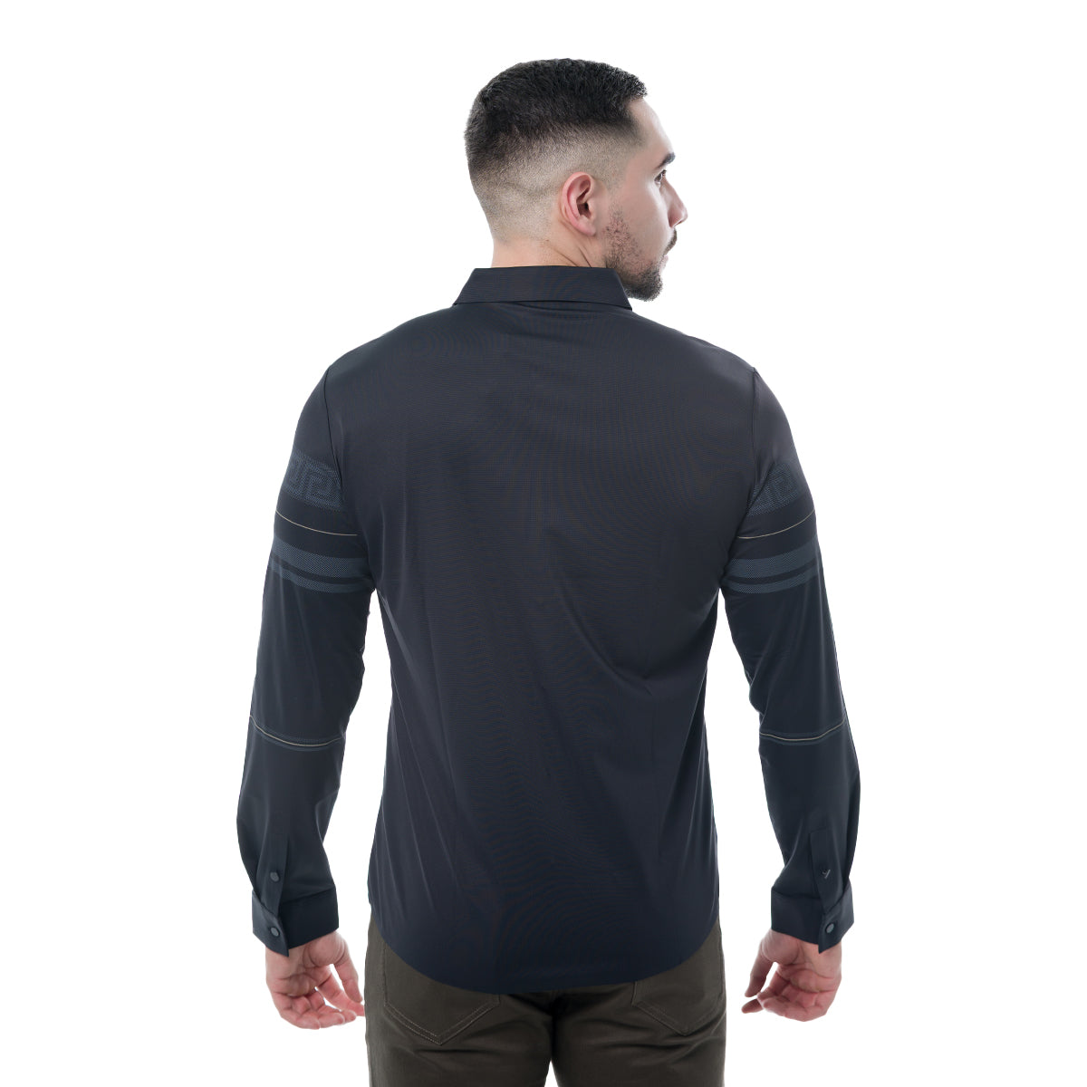 CAMISA MANGA LARGA BLACK MODERNO MJLSL216BLACK