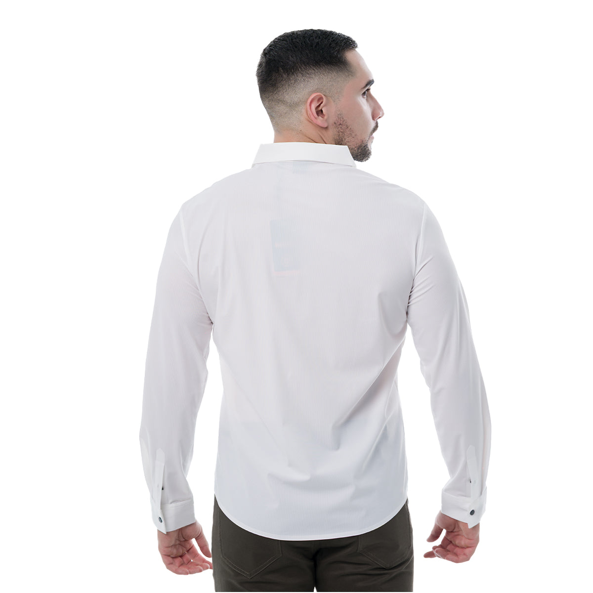 CAMISA MANGA LARGA WHITE MODERNO MJLSL214WHITE