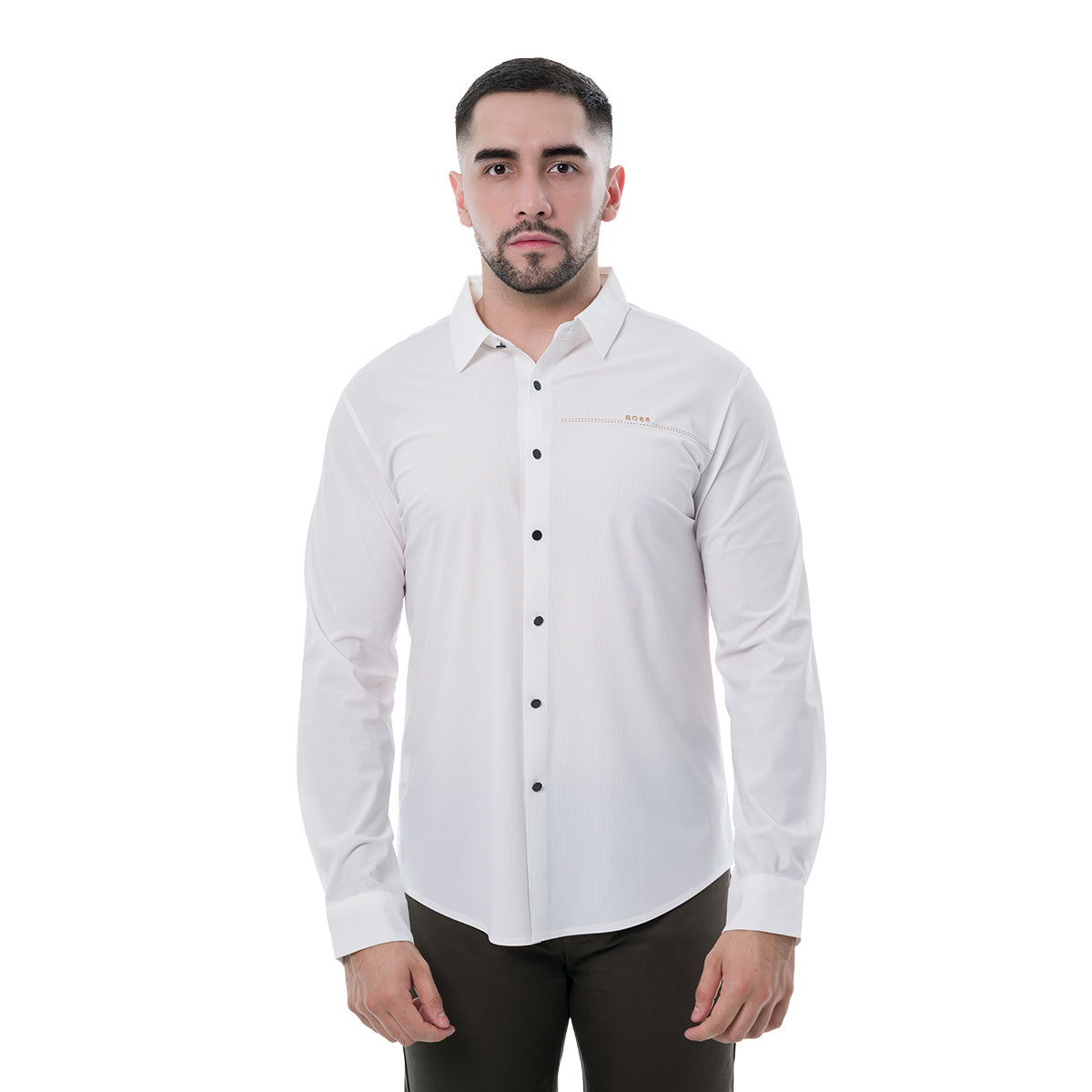 CAMISA MANGA LARGA WHITE MODERNO MJLSL214WHITE