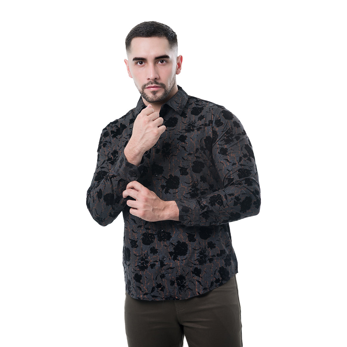 CAMISA MANGA LARGA BLACK PAVINI PVLS23504