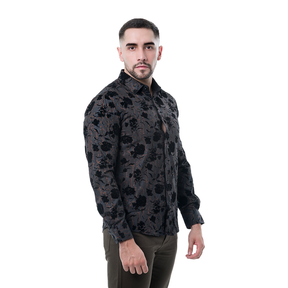 CAMISA MANGA LARGA BLACK PAVINI PVLS23504