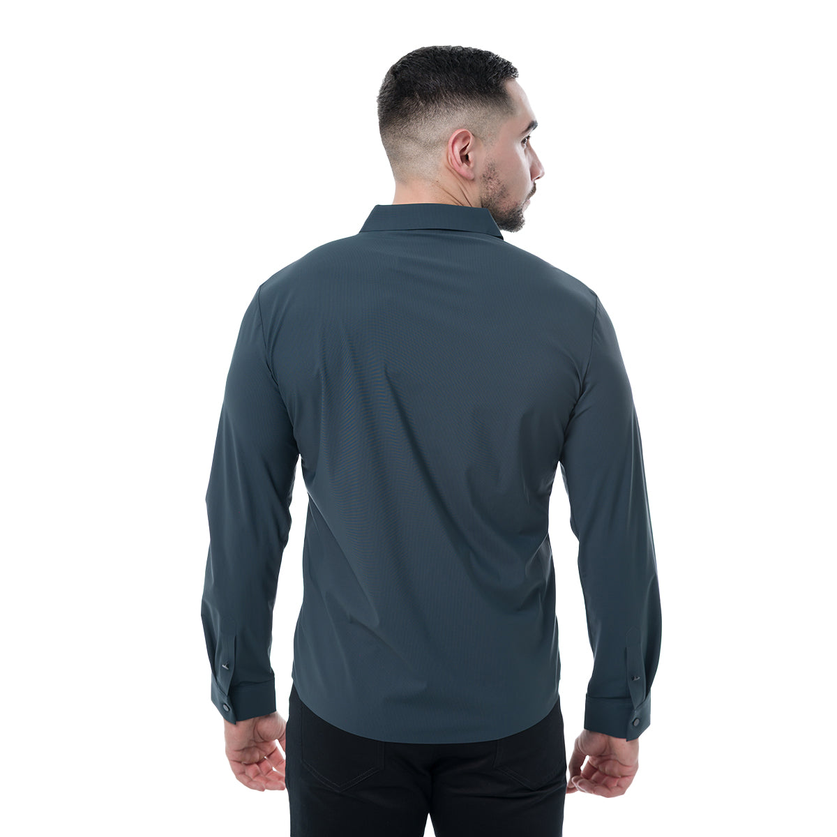 CAMISA MANGA LARGA DARK NAVY MODERNO MJLSL217DARKNAVY