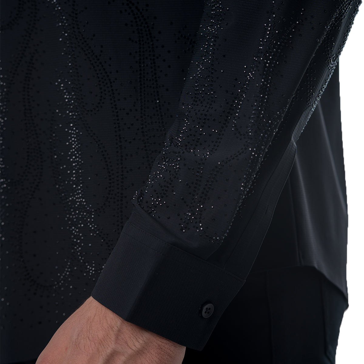 CAMISA MANGA LARGA BLACK MODERNO MJLSF107BLACK