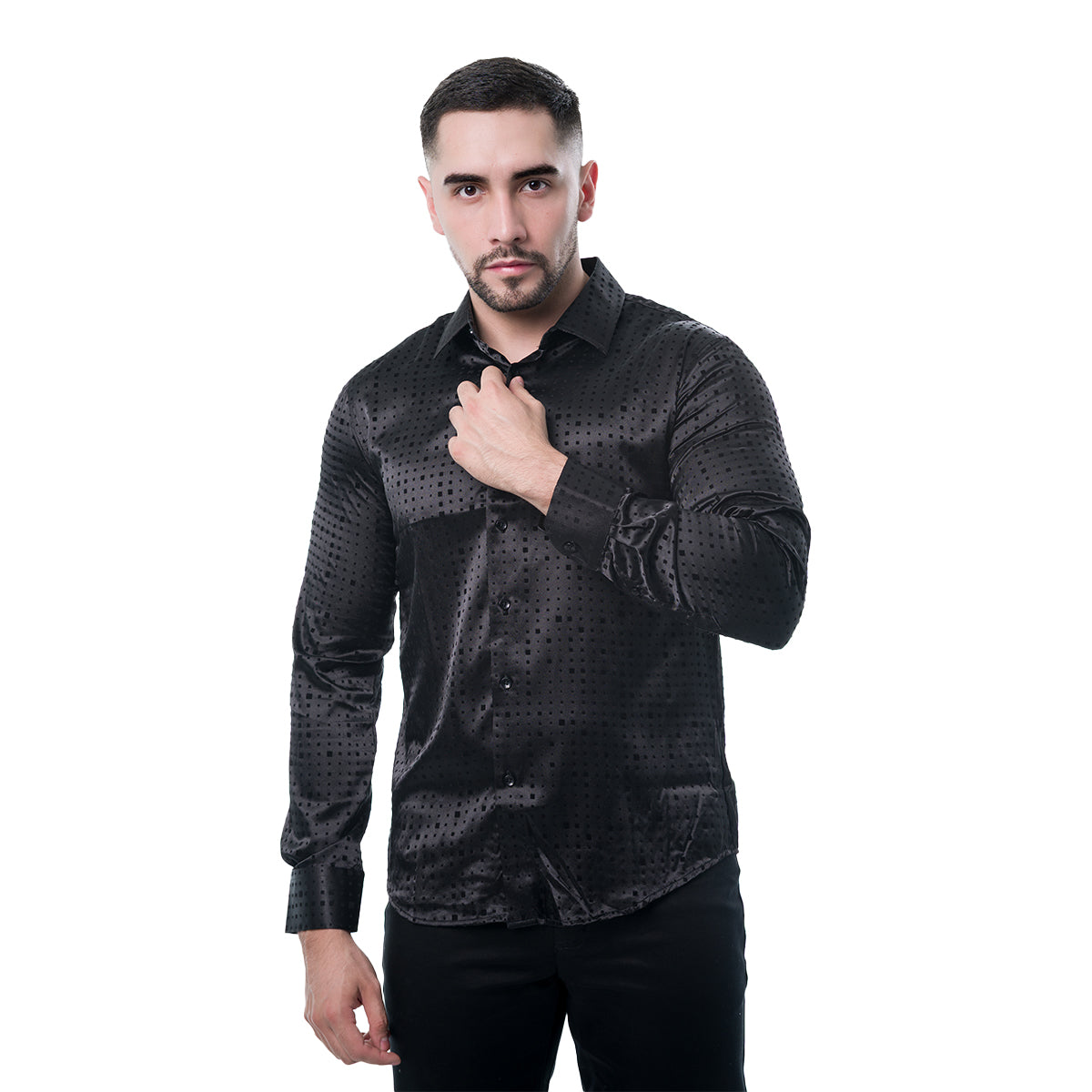 CAMISA MANGA LARGA BLACK PAVINI PVLS20101