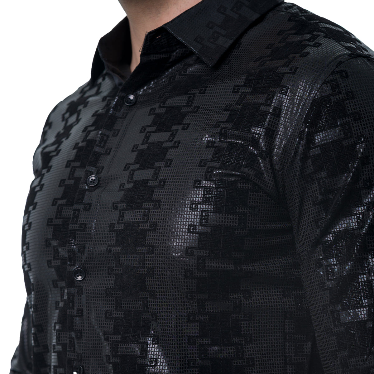 CAMISA MANGA LARGA BLACK PAVINI PVLS16004