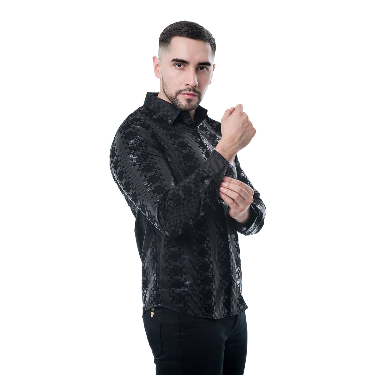 CAMISA MANGA LARGA BLACK PAVINI PVLS16004