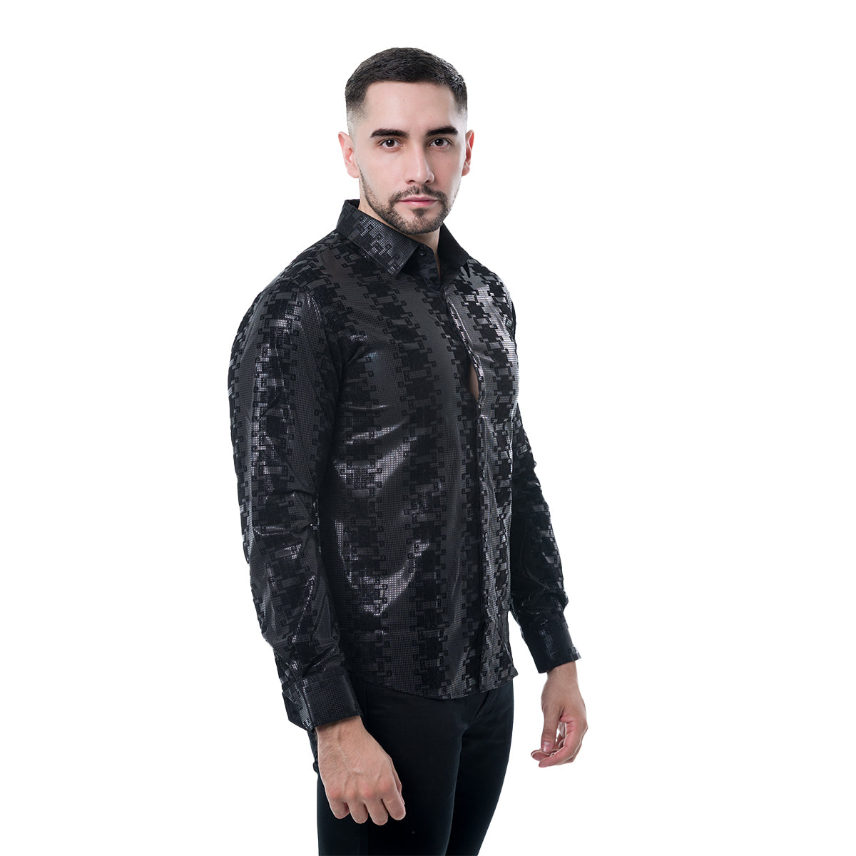 CAMISA MANGA LARGA BLACK PAVINI PVLS16004