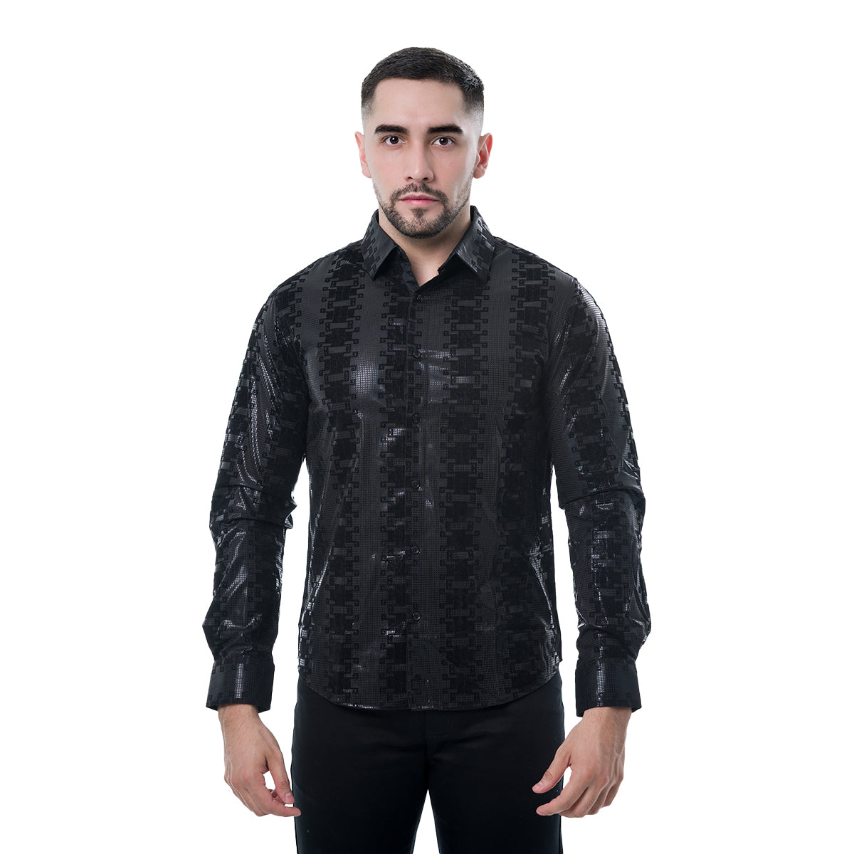 CAMISA MANGA LARGA BLACK PAVINI PVLS16004