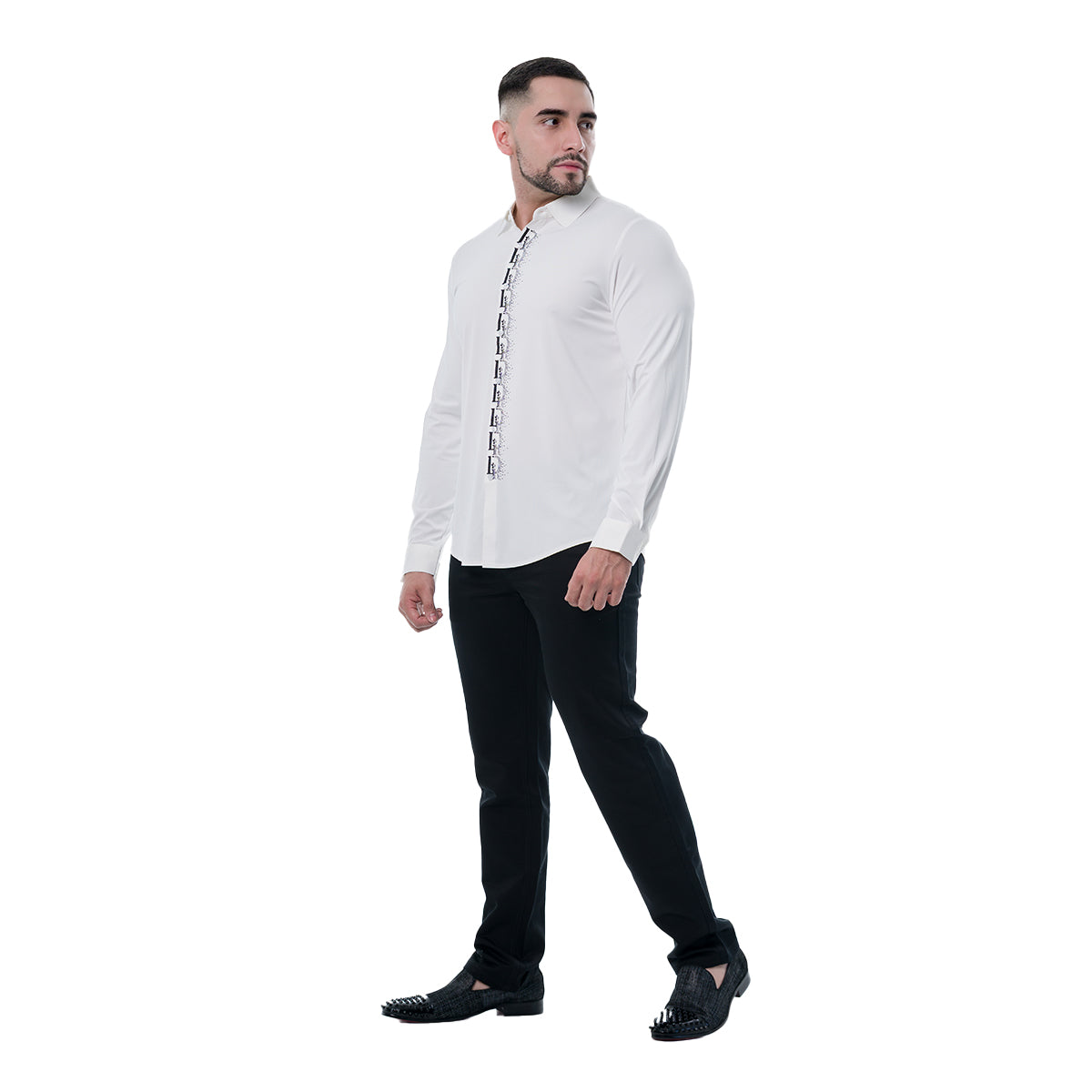 CAMISA MANGA LARGA WHITE MODERNO MJLSF108WHITE