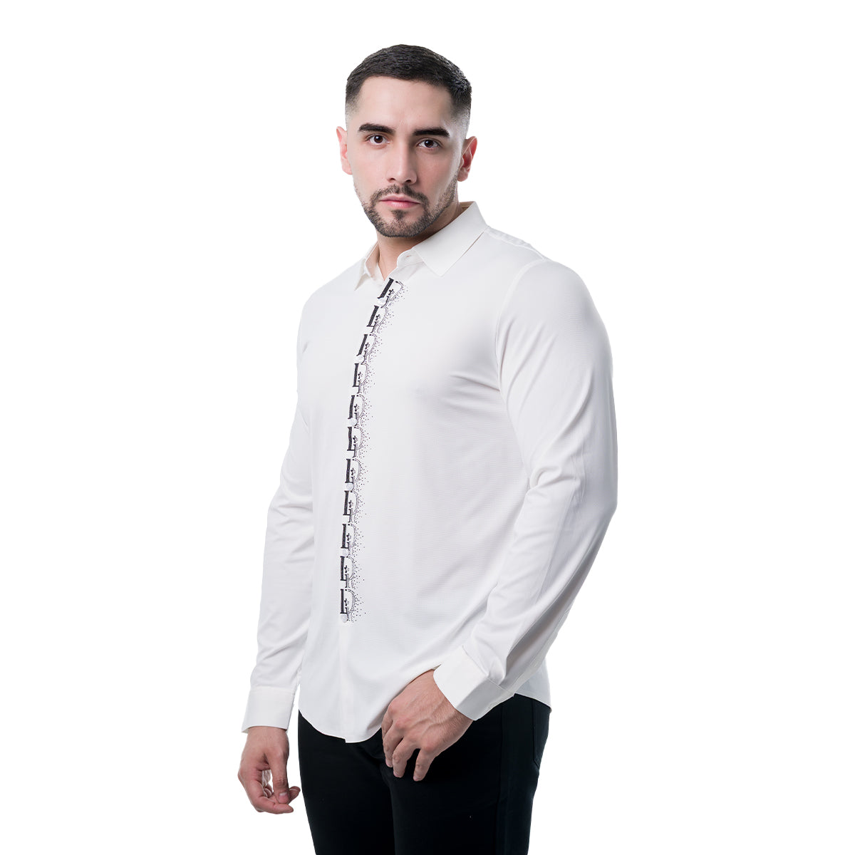 CAMISA MANGA LARGA WHITE MODERNO MJLSF108WHITE
