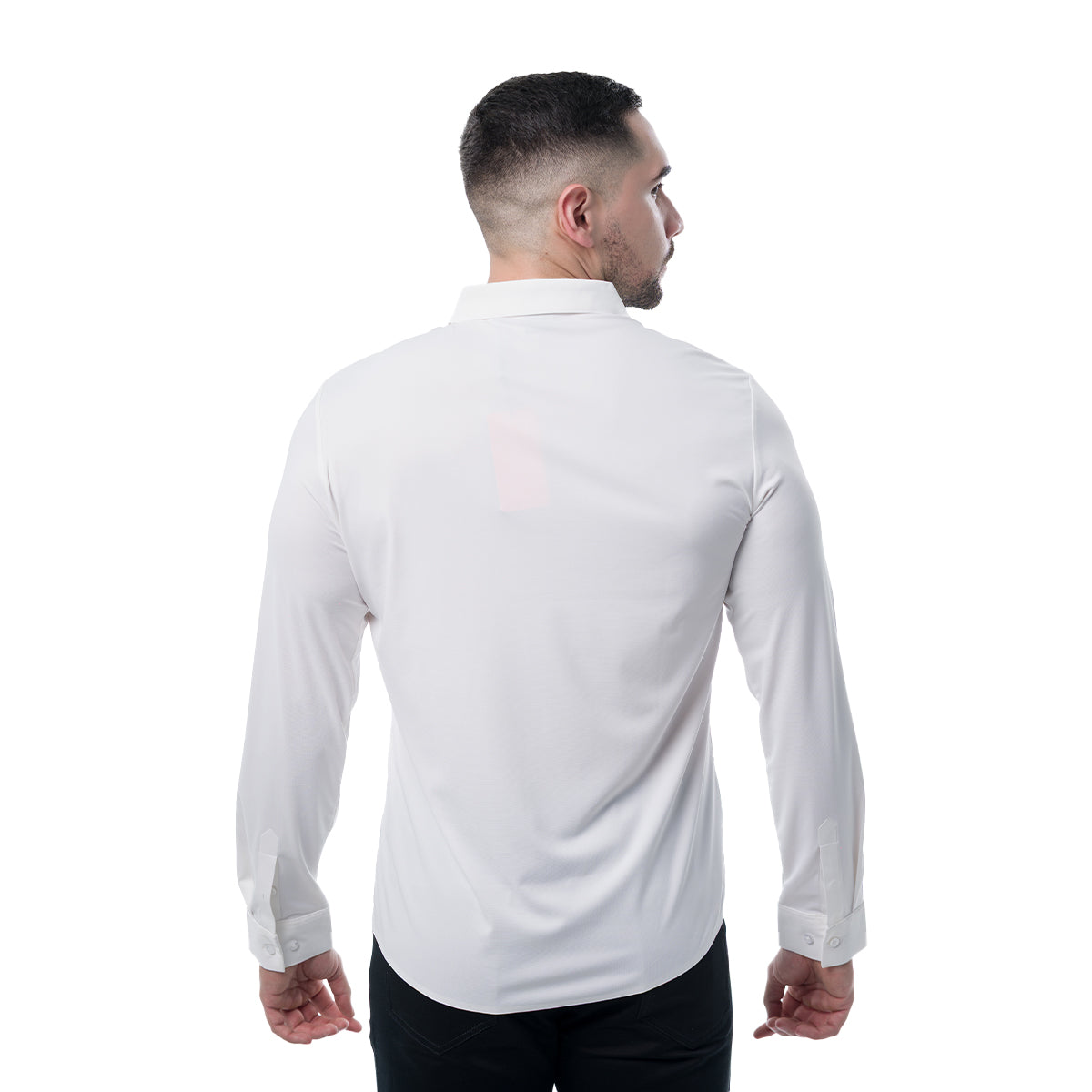 CAMISA MANGA LARGA WHITE MODERNO MJLSF108WHITE