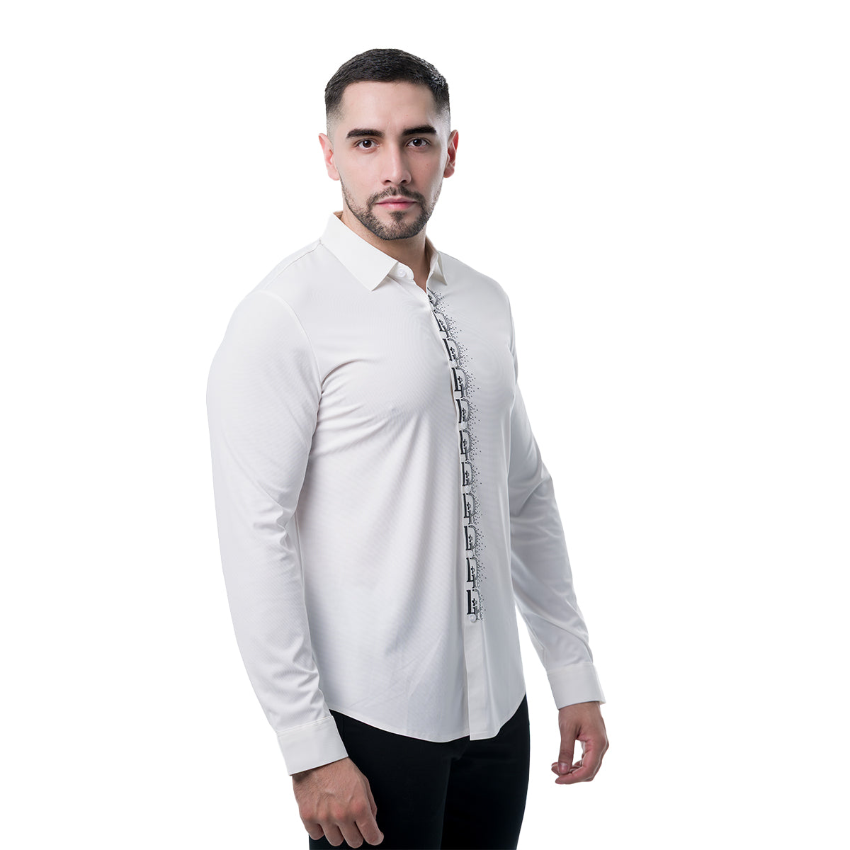 CAMISA MANGA LARGA WHITE MODERNO MJLSF108WHITE