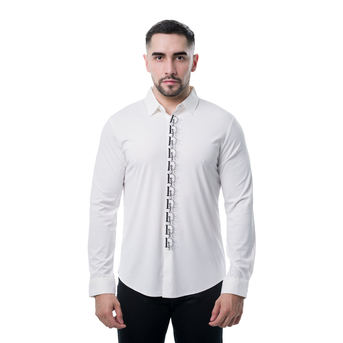 CAMISA MANGA LARGA WHITE MODERNO MJLSF108WHITE