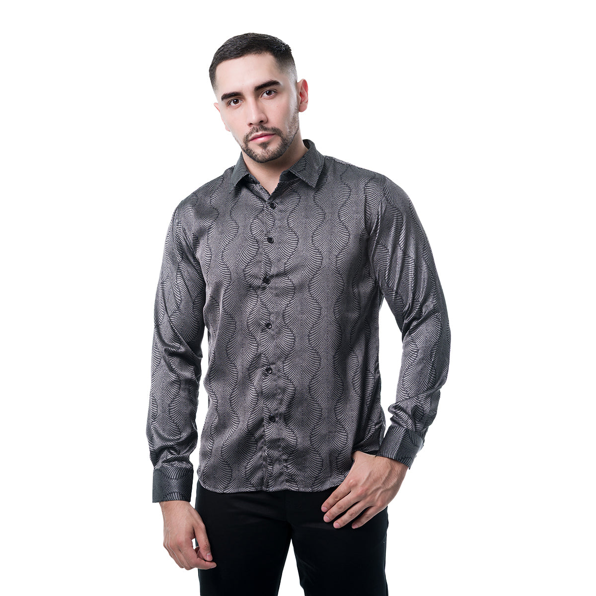 CAMISA MANGA LARGA GRAY PAVINI PVLS23004