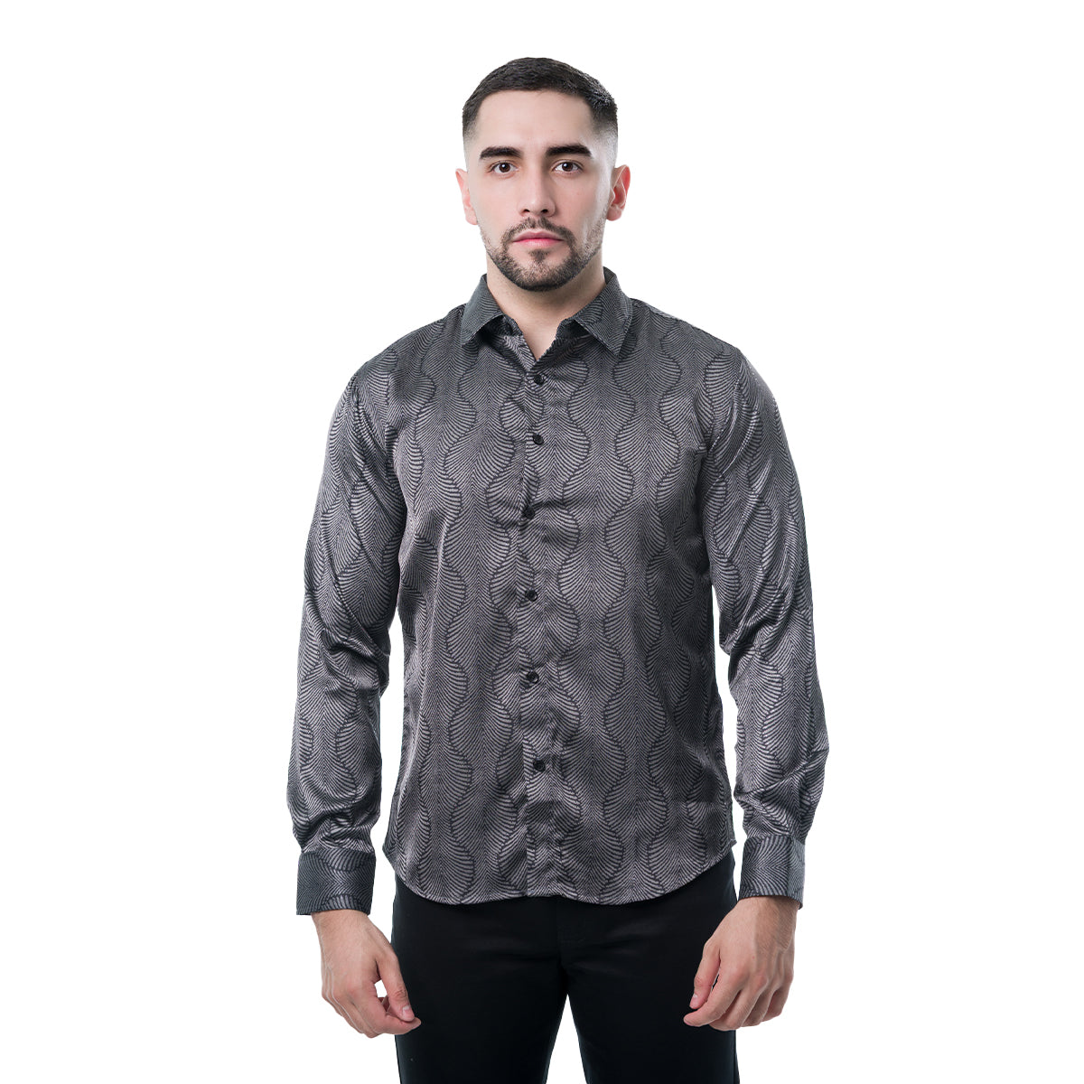 CAMISA MANGA LARGA GRAY PAVINI PVLS23004