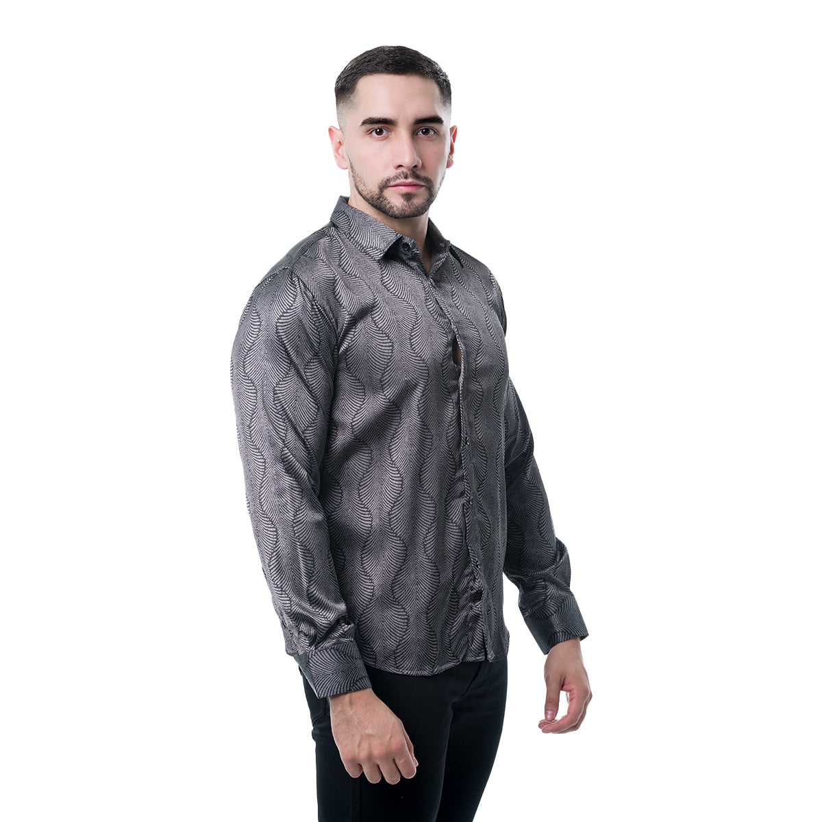 CAMISA MANGA LARGA GRAY PAVINI PVLS23004