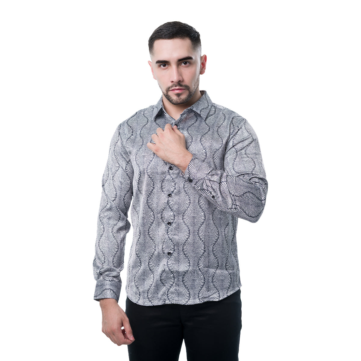 CAMISA MANGA LARGA GRAY PAVINI PVLS23003